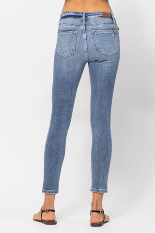 Judy Blue Non-Distressed Cropped Skinny Jeans - Style 82254