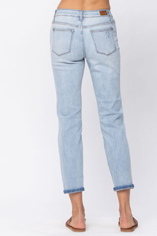 Judy Blue Destroyed Boyfriend Jeans - Style 8878