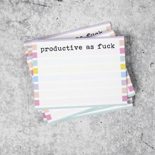 Productive as Fuck Sticky Notepad